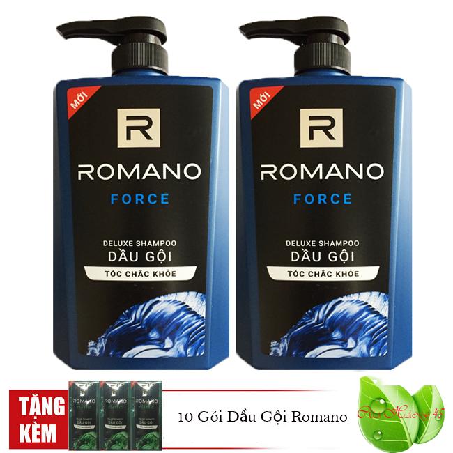 Combo 2 chai dầu gội Romano Force 650g/chai