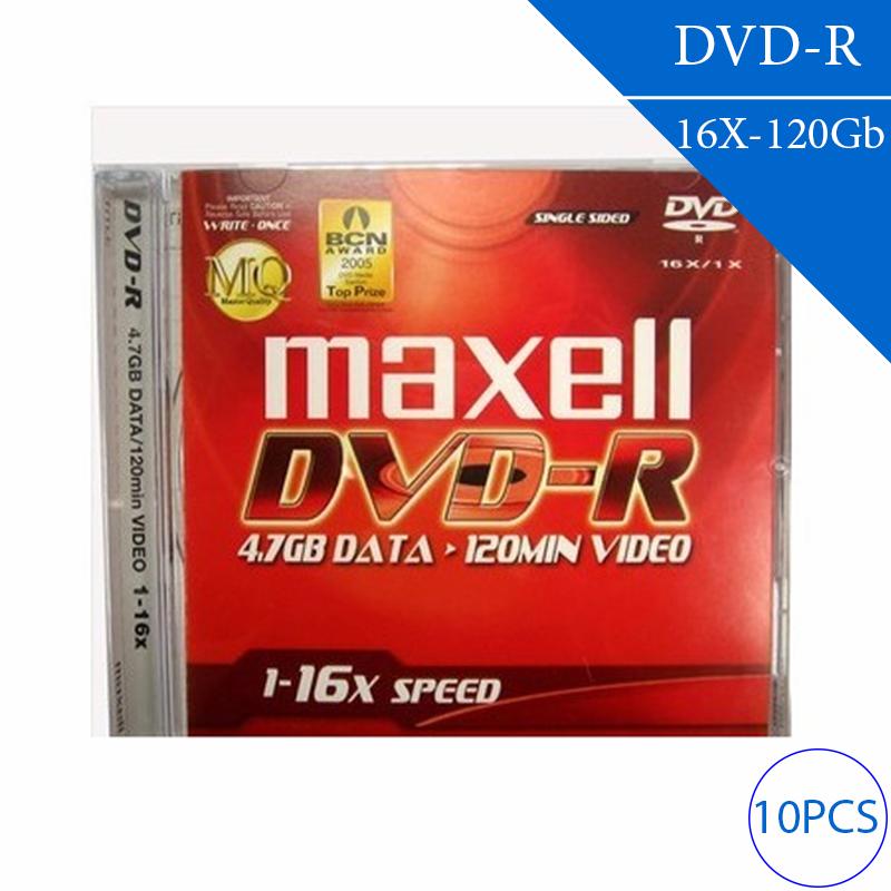 DVD-R high speed 16x 4.7GB 120 min MAXELL (10PCS)