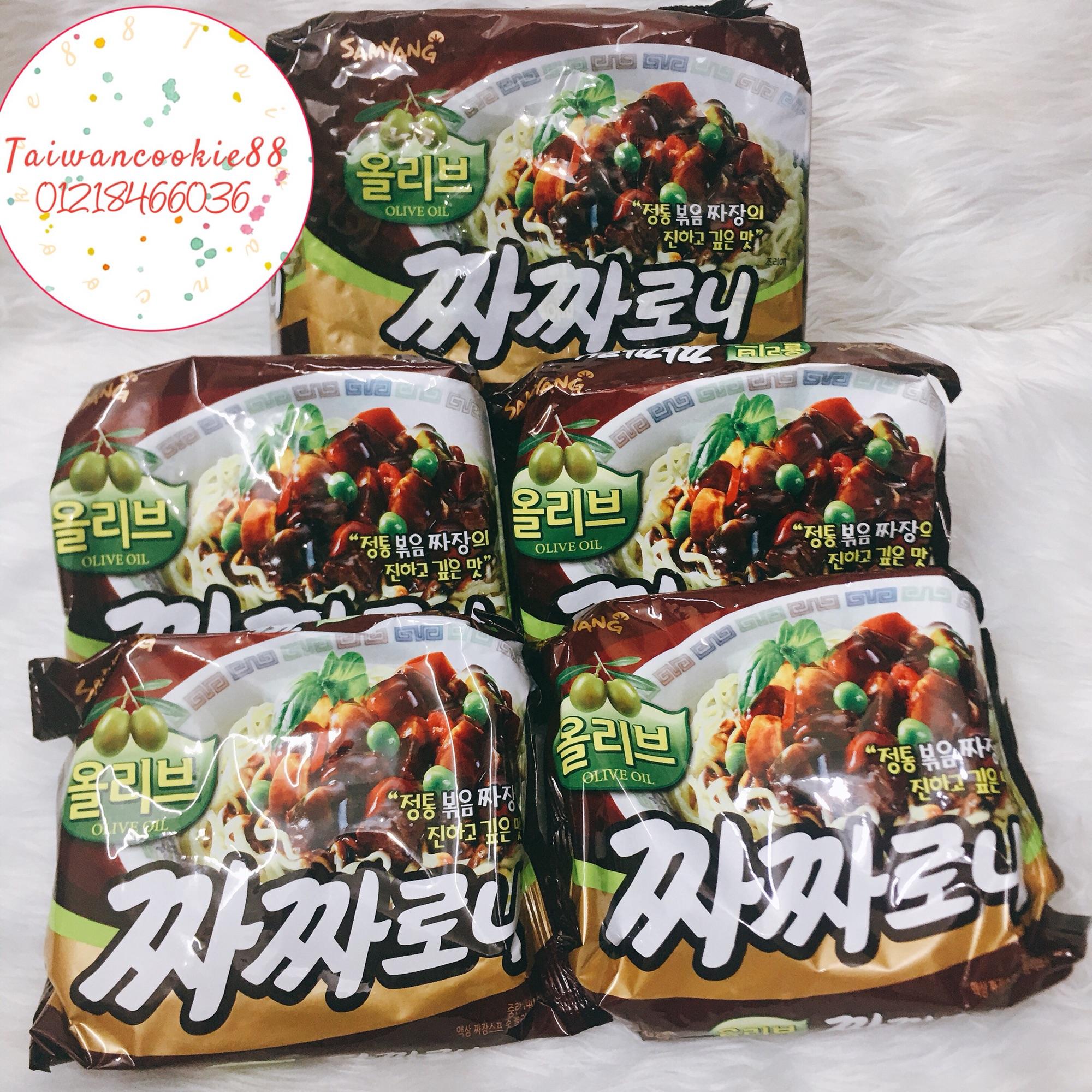 Mì tương đen samyang olive