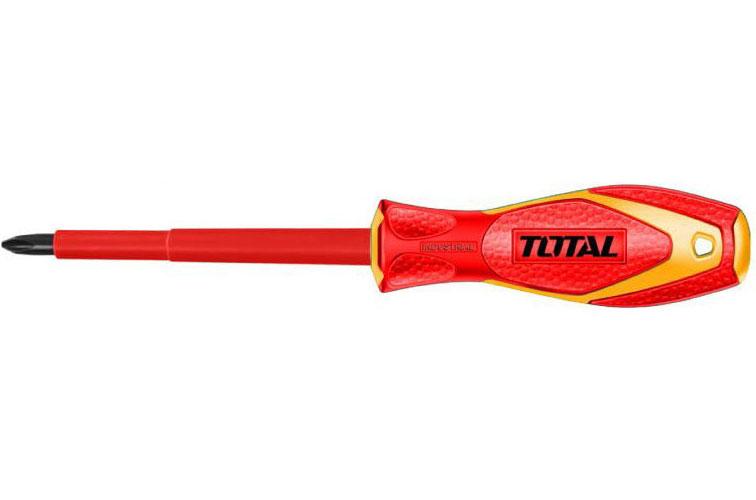 #2 Tuốc nơ vít (tô vít) bake cách điện 1000V Total THTISPZ2100