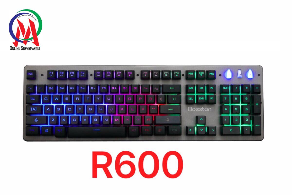 [HCM]Bàn Phím Bosston R600 Led Game