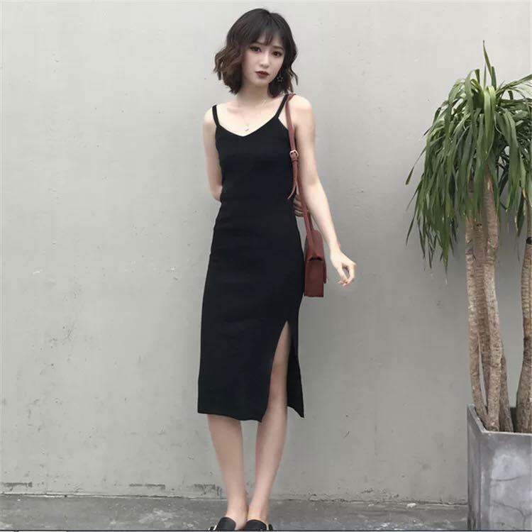 ĐẦM THUN BODY 2 DÂY XẺ TÀ