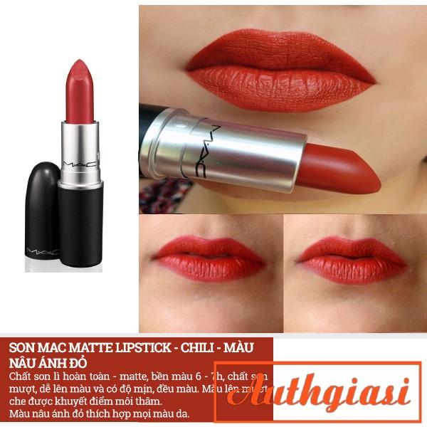 Son lì Mac Chili Đỏ Gạch siêu đẹp chính hãng
