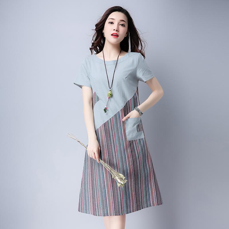 Đầm bầu công sở dáng suông 01
