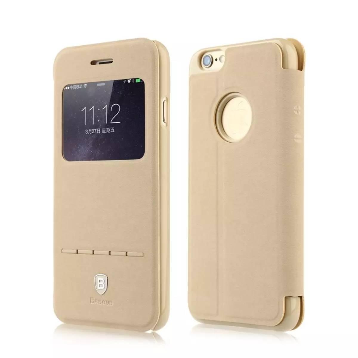 Bao da iPhone 6/6S Baseus Terse Classic (da PU cao cấp, smart cover)