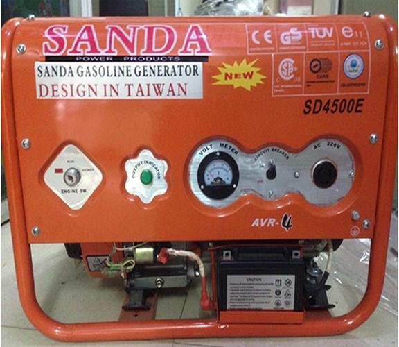 Máy phát điện chạy xăng Sanda SD4500E (đề nổ)