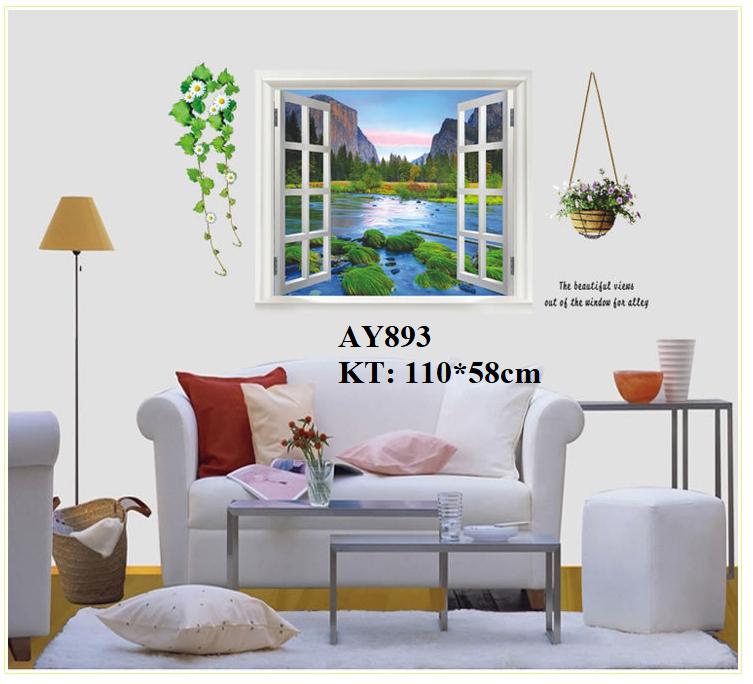 Decan dán tường AY893-69 - Cửa sổ
