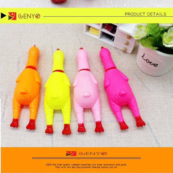 [HCM]Con gà đồ chơi la hét (màu ngẫu nhiên) - Gà 17cm