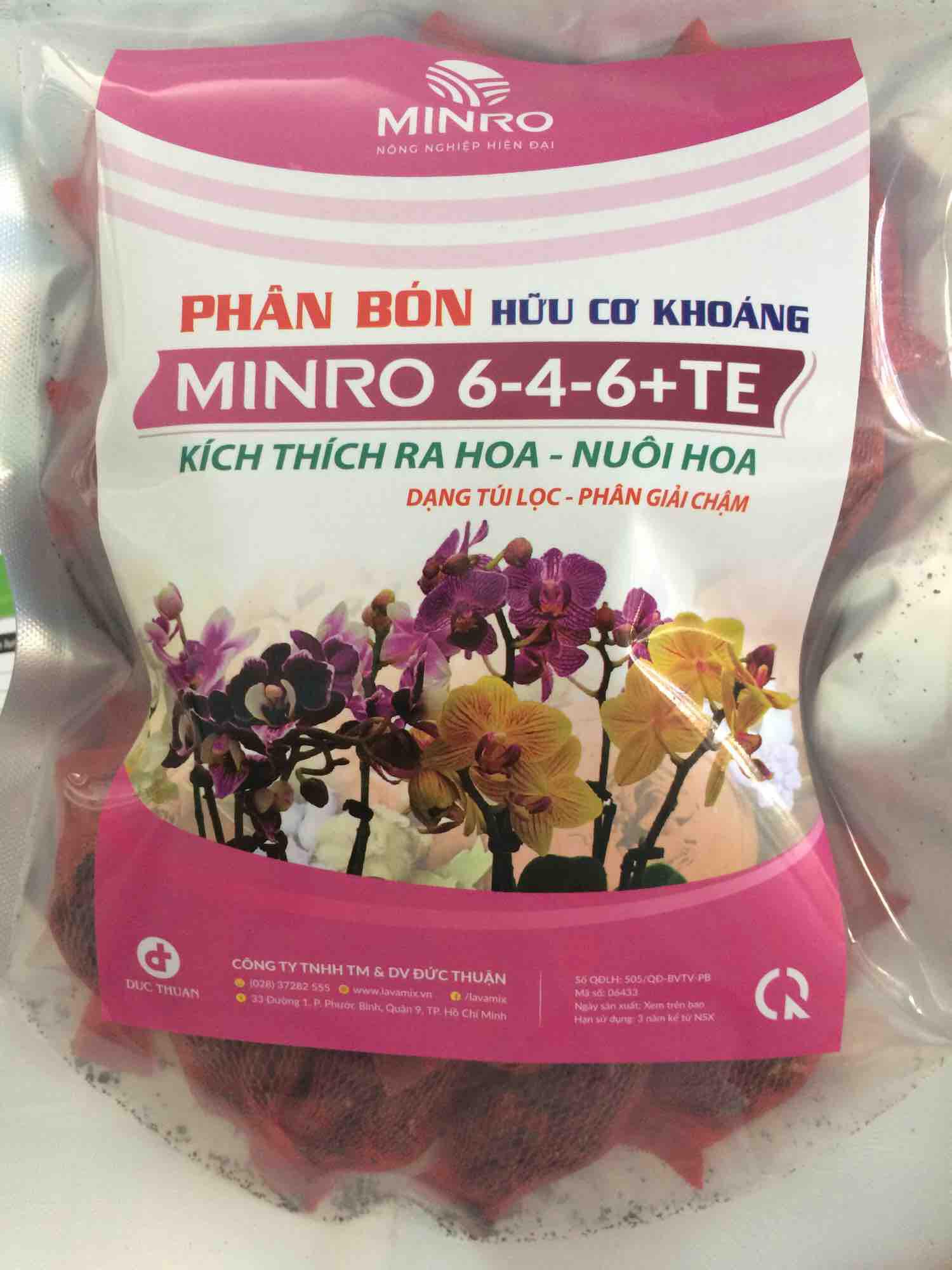 Phân tan chậm túi lưới kích thích ra hoa phong lan