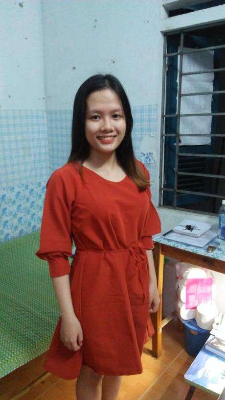 [HCM]Đầm nâu đất dáng chữ A ( có hình khách chụp)
