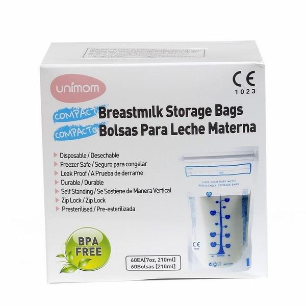 Túi trữ sữa Unimom Hàn Quốc 210ml - 60 túi