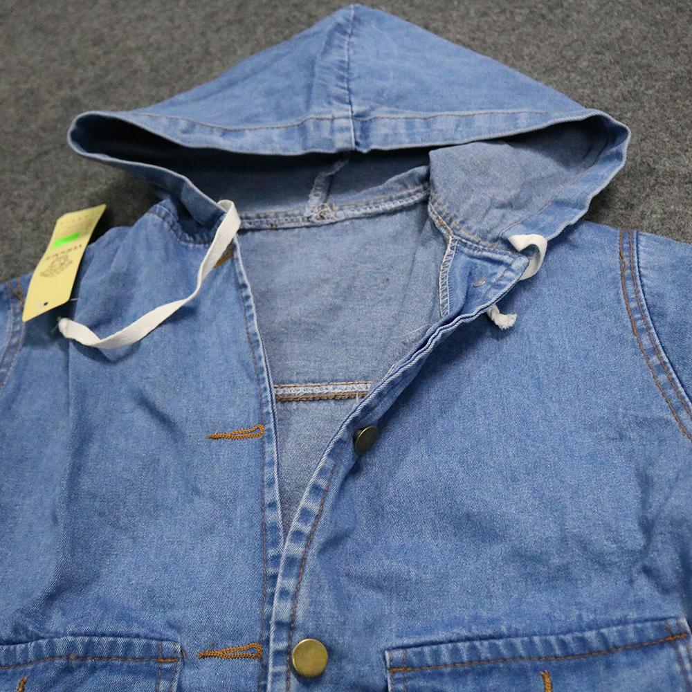 [HCM]Áo Khoác Jeans Nữ Có Nón Cao Cấp N5009-10
