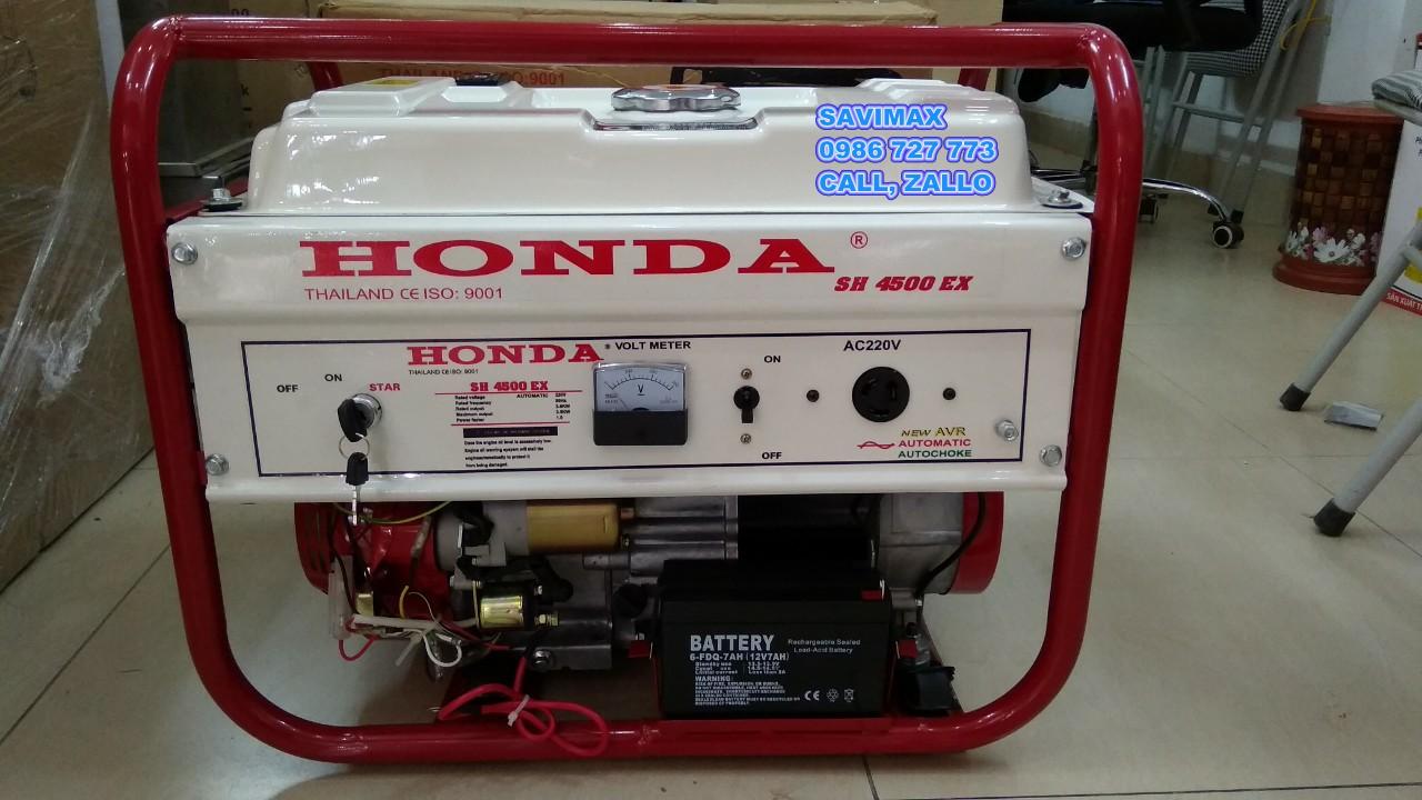 Máy phát điện Honda SH 4500EX (3.5kw, chạy xăng, giật nổ)