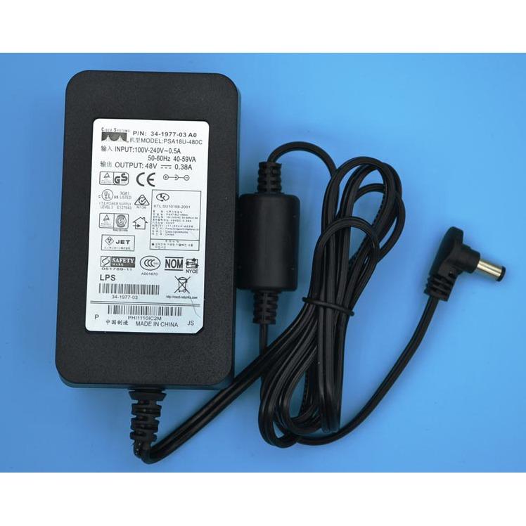 Adapter nguồn cho điện thoại IP phone Cisco Polycom 48V 0.38A chính hãng