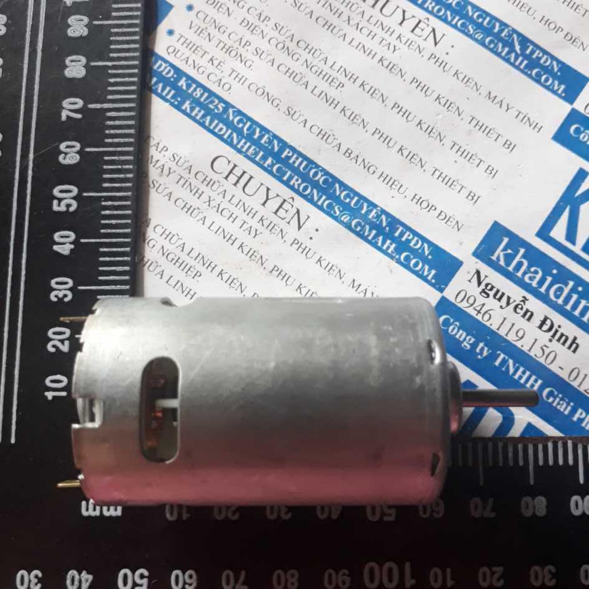 Động cơ dc rs-550, 7,2v 18200v/p, trục d 3.17mm kde2477