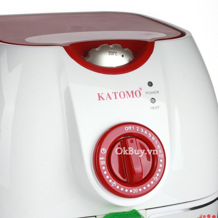 Nồi chiên chân không Katomo KA-656 (Trắng phối hồng)