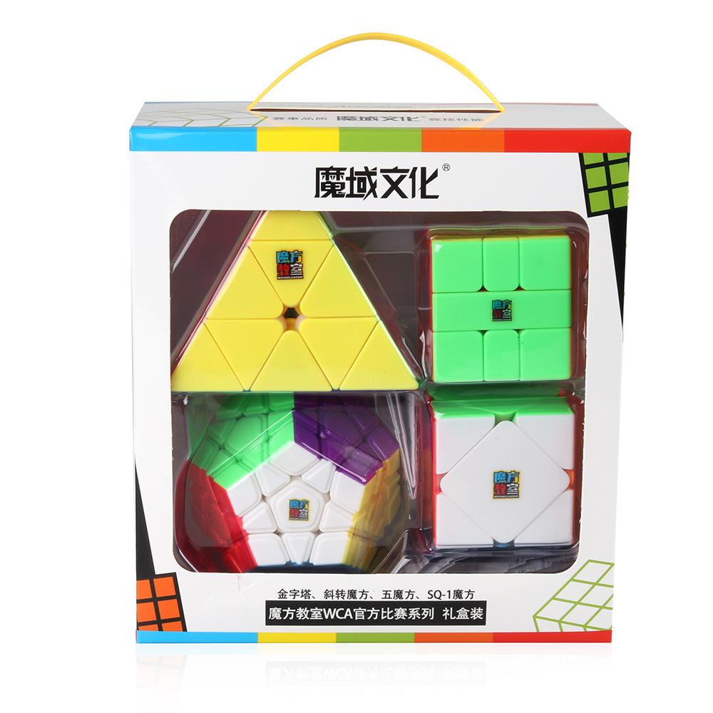 Combo 4 Rubik Biến thể Moyu Stickerless - Rubik Cao Cấp