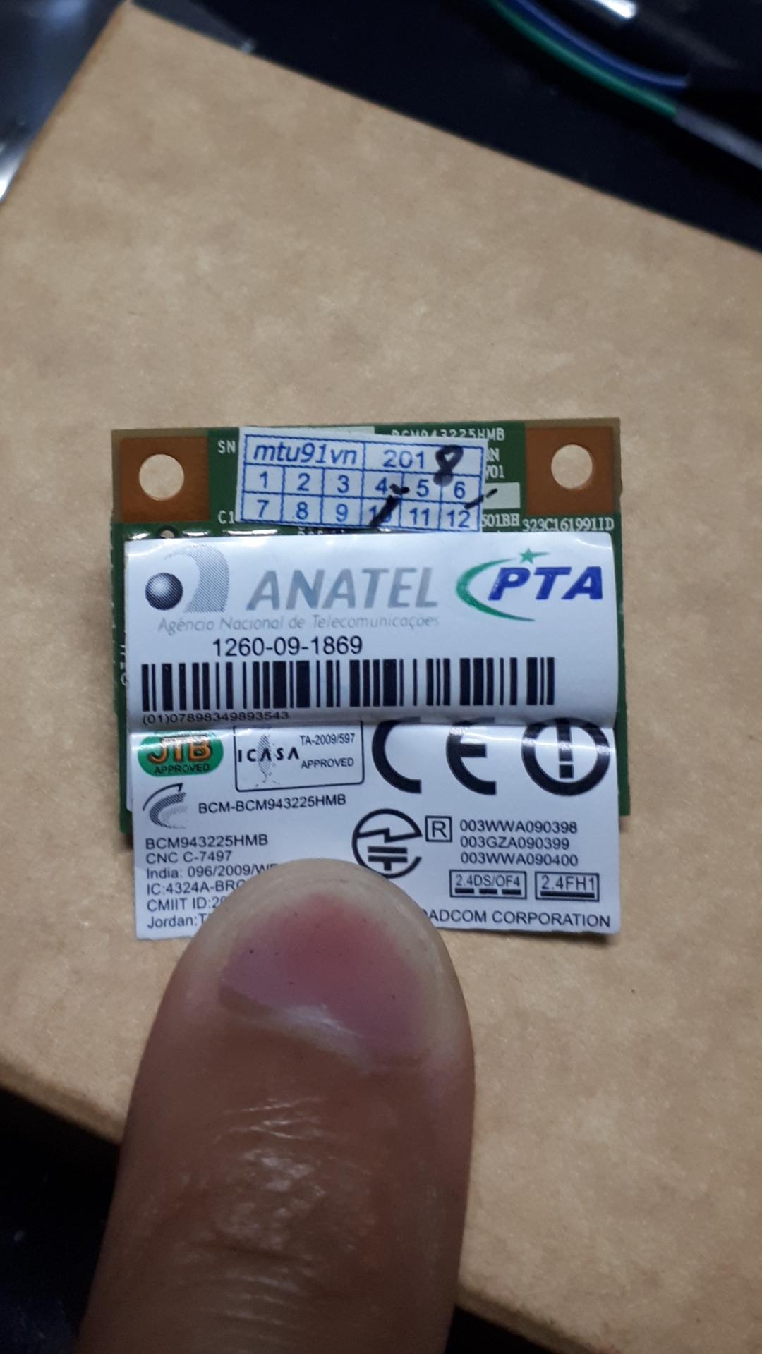 Card WiFi Laptop Broadcom BCM943225HMB