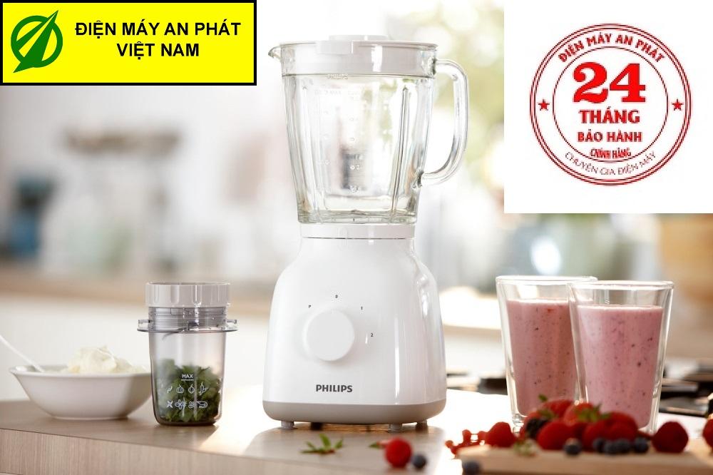 Máy xay sinh tố Philips 400W HR2108 - Hàng Công ty ( Bảo hành 2 năm tại các trung tâm bảo hành Philips trên toàn quốc)