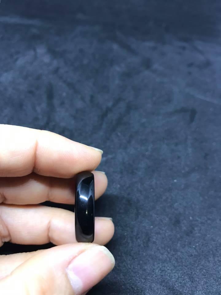 [HCM]NHẪN ĐEO TAY  ĐÁ MÃ NÃO ĐEN