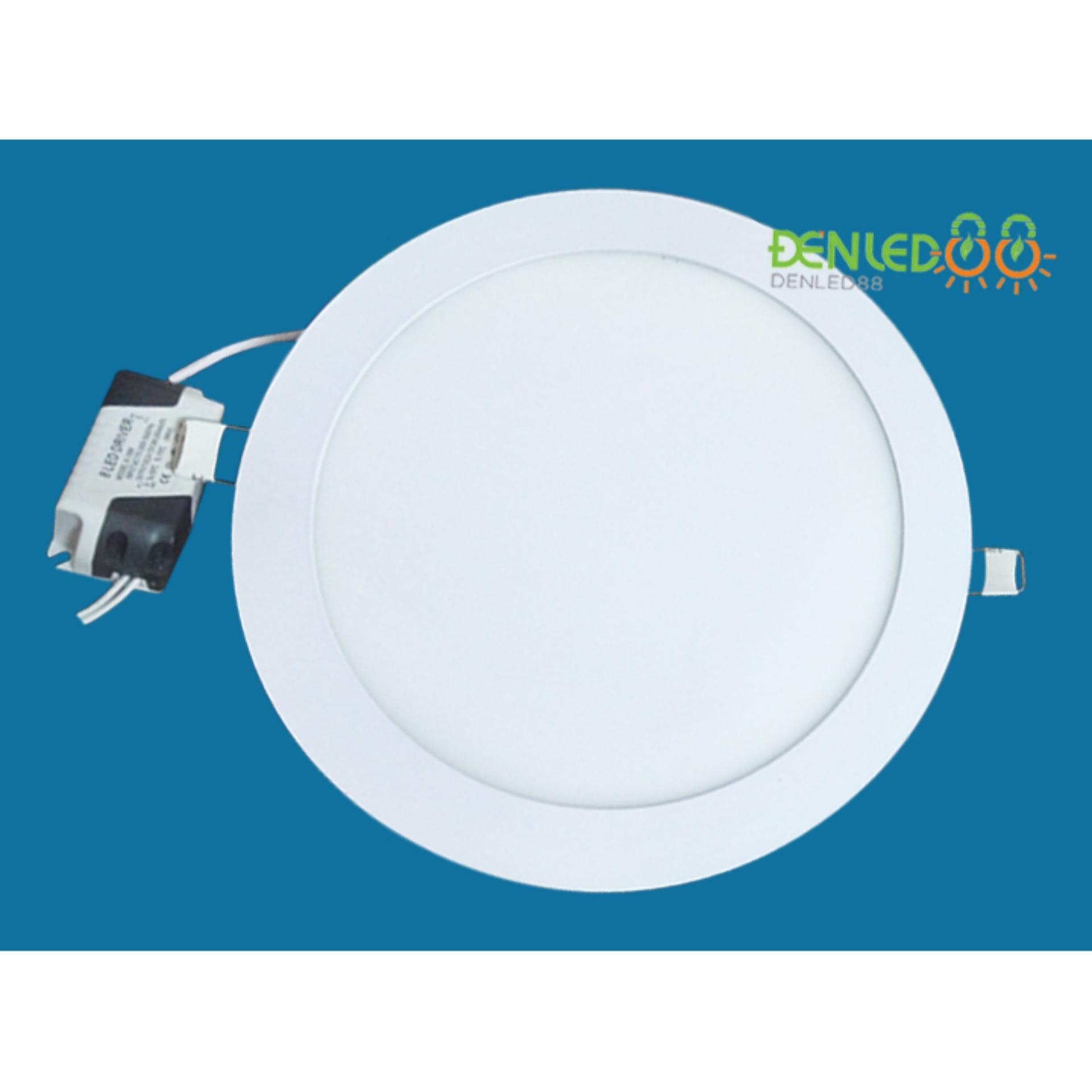 Bộ 10 đèn led âm trần tròn 6w ánh sáng trắng