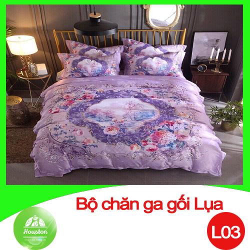 BỘ CHĂN GA GỐI COTTON LỤA HOUSTON -L03