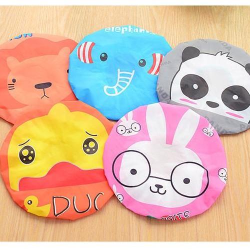 Combo 2 mũ chụp đầu tắm (Nhiều hoạ tiết)