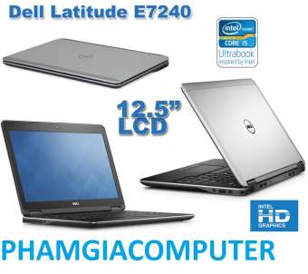 laptop  e7240 core i5 4200u ram 4g ssd 128g 12.5inch 1.3kg mỏng nhẹ-hàng nhập khẩu-tặng balo, chuột không dây