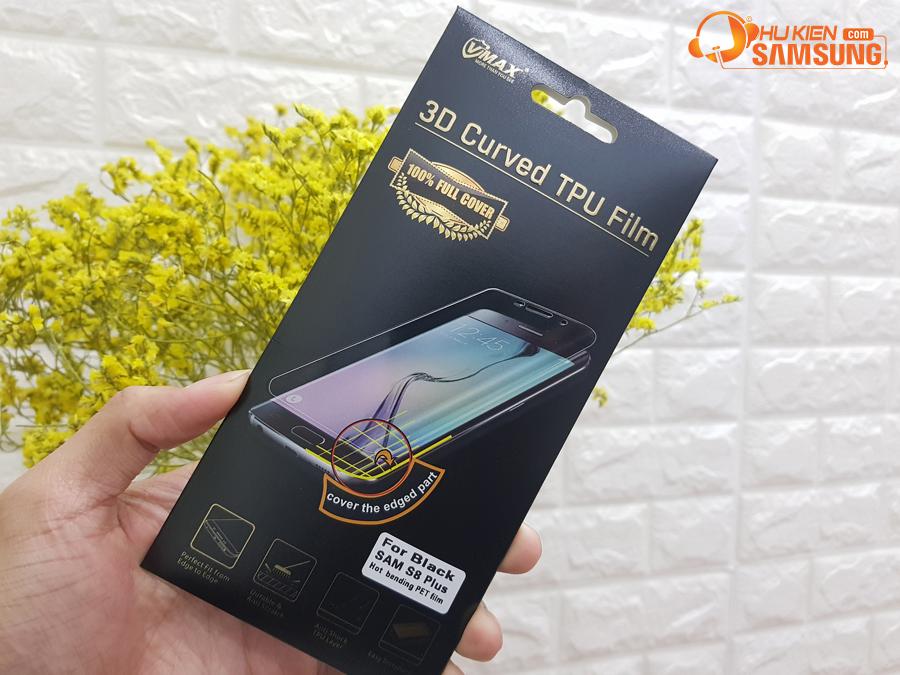 Miếng dán full màn hình Vmax cho Galaxy S8 Plus (Đen)