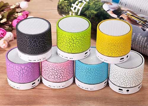 [HCM]Loa Bluetooth Mini HD-600 nghe nhạc hay có đèn Led