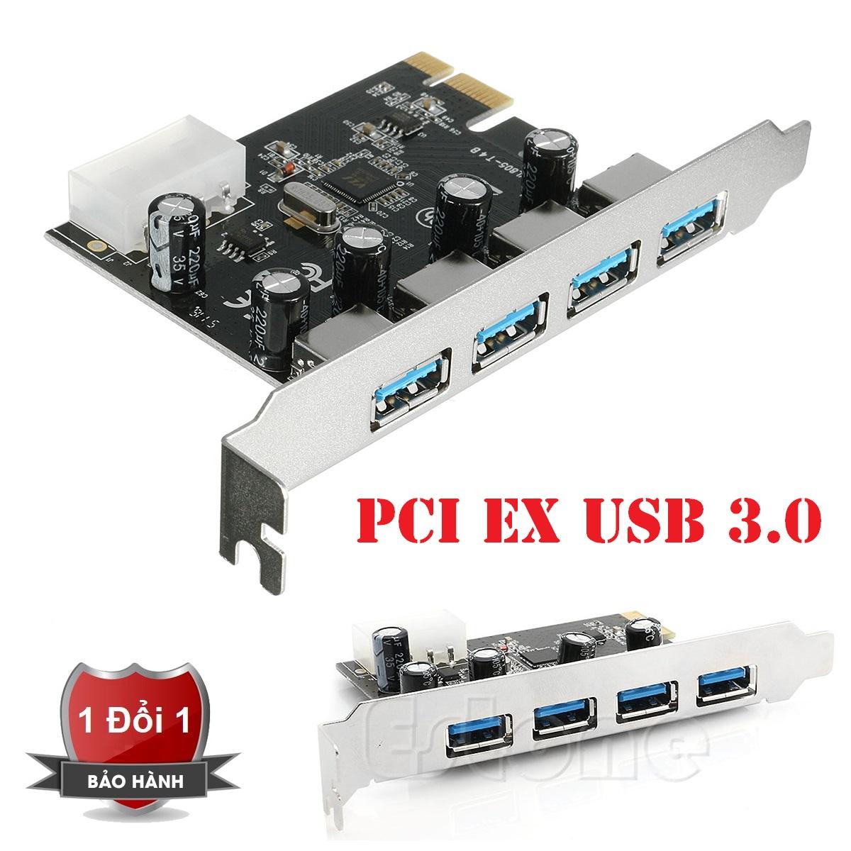 Card chuyển đổi PCI Express to USB 4 cổng 3.0