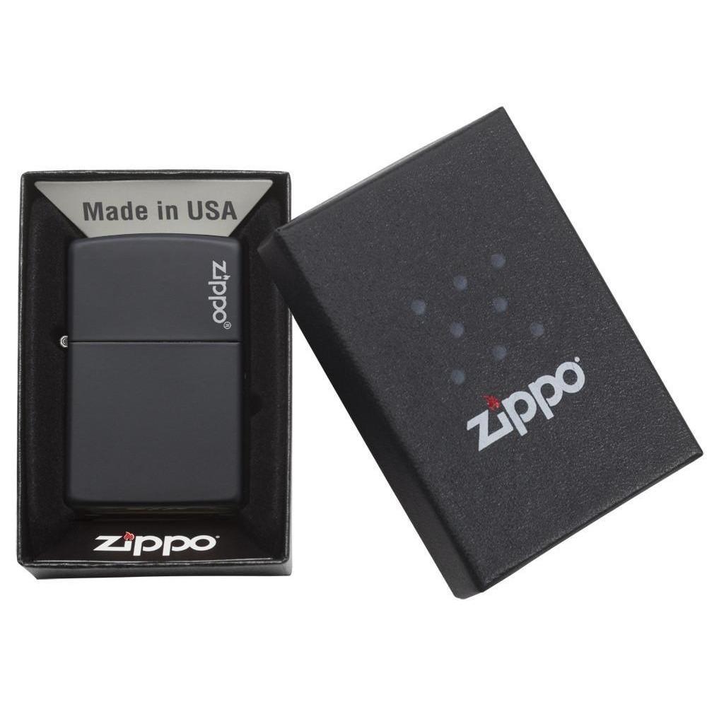 BẬT LỬA BLACK MATTE WITH ZIPPO LOGO