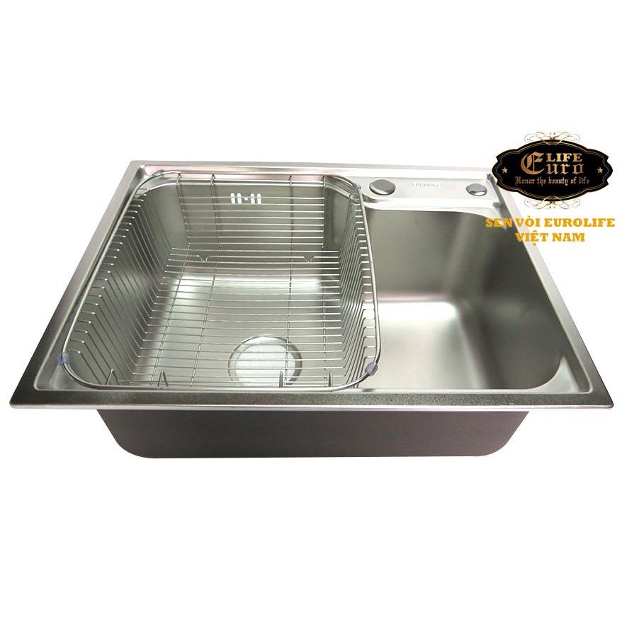 Rổ gác chậu Inox Eurolife EL-R3 (Trắng bạc)
