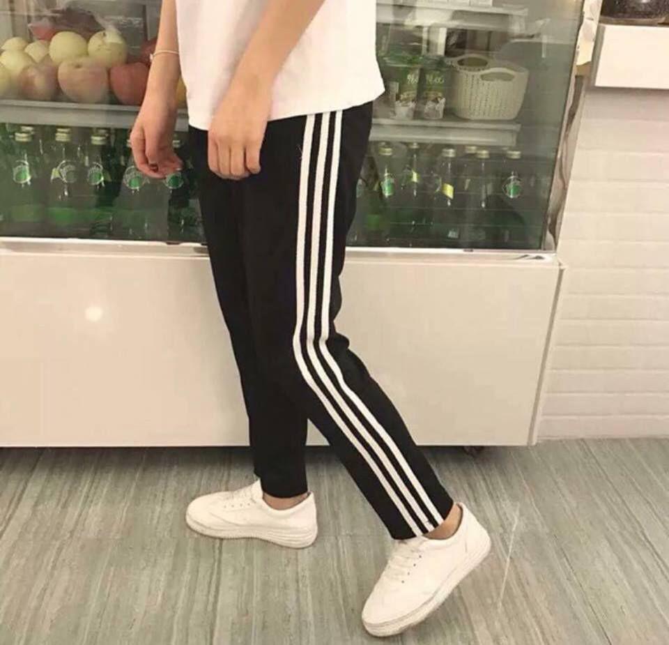 Quần 3 Line Đen Sọc Trắng