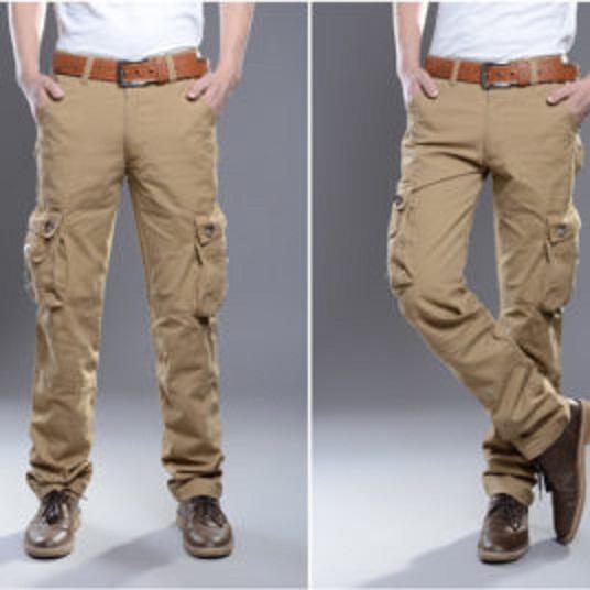 Quần  Nam Kaki Túi Hộp kiểu lính