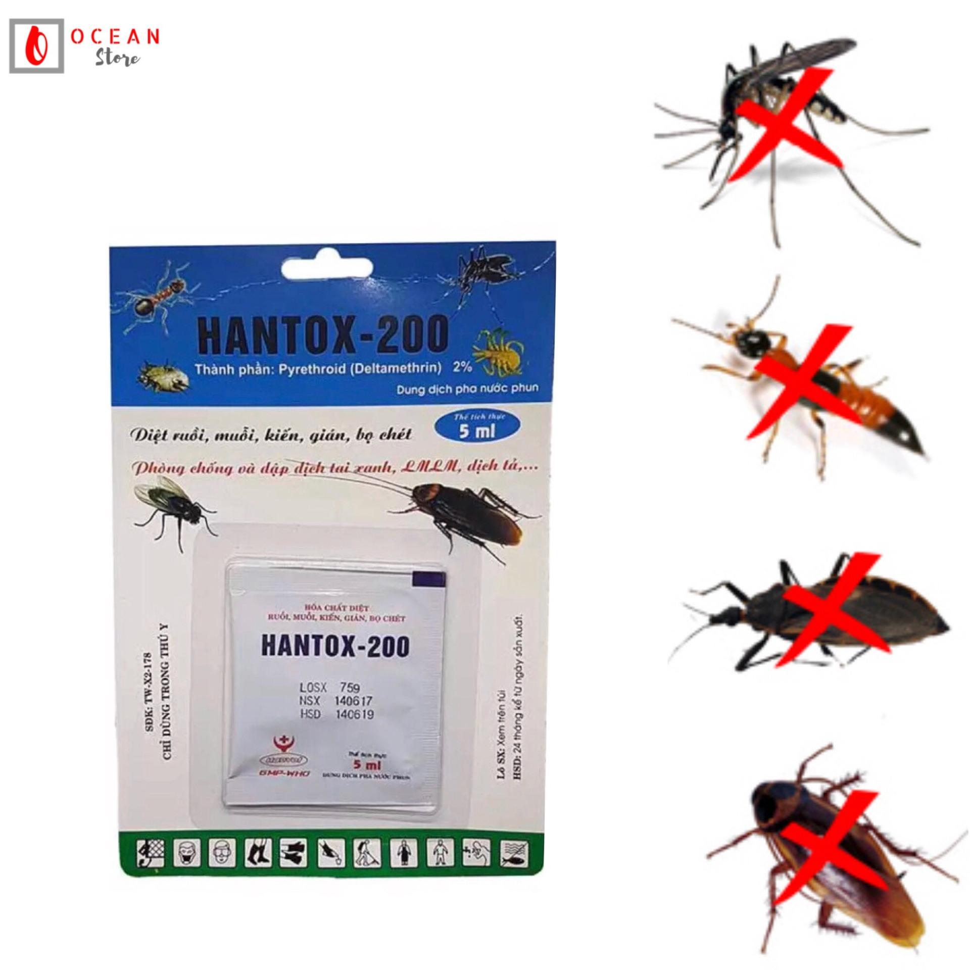 Thuốc diệt kiến, gián nhanh chóng - Hantox 200 5ml