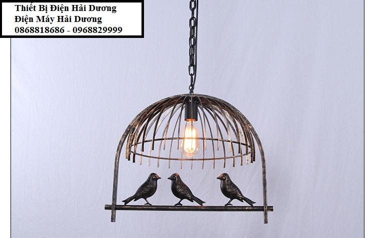 Đèn thả trần lồng chim TN215 (đen) - Chưa Bao Gồm Bóng