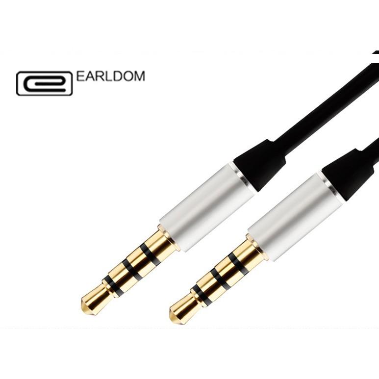 Cáp Audio Earldom 3 Khấc 3.5Mm Chân Mạ Vàng Sáng Bóng