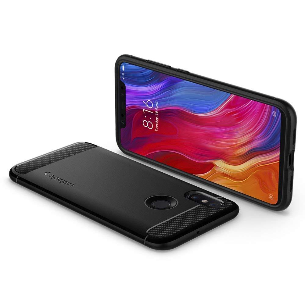 Ốp lưng hàng hiệu Spigen Rugged Armor cho Xiaomi Mi 8