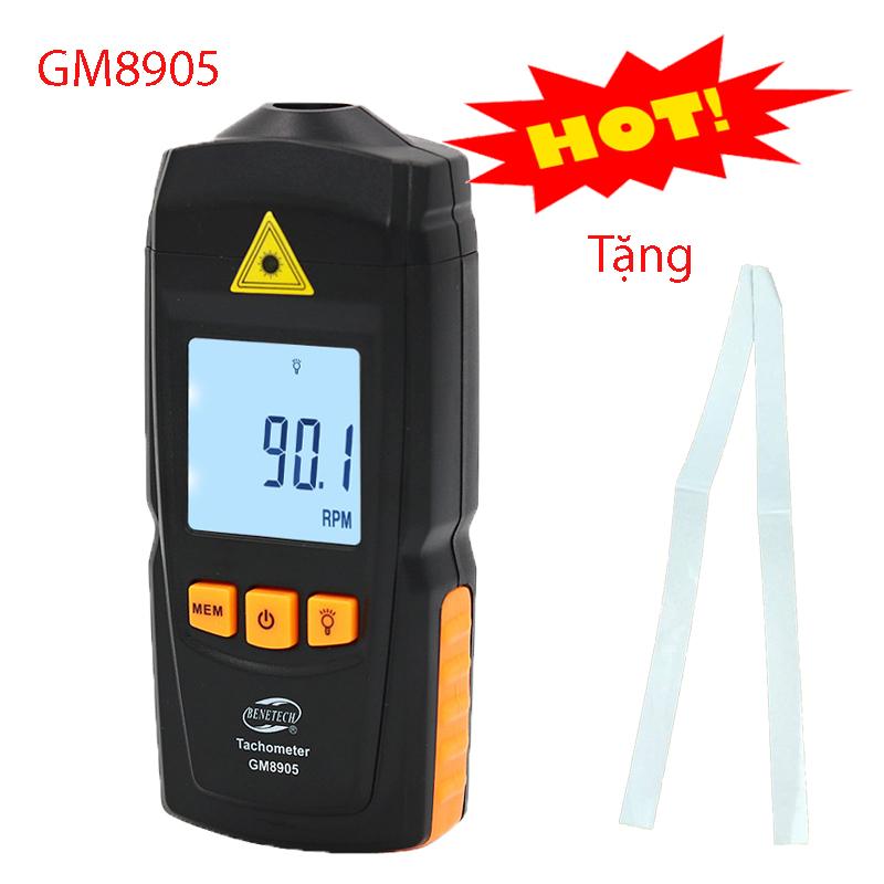 [TẶNG DÂY PHẢN QUANG] -  Máy Đo Tốc Độ Vòng Quay BENETECH GM8905
