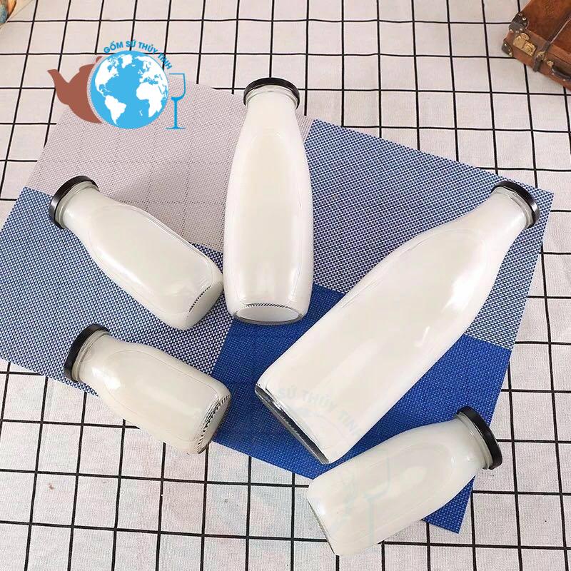 [HCM]COMBO 2 Chai Thuỷ Tinh Đựng Sữa 200ml