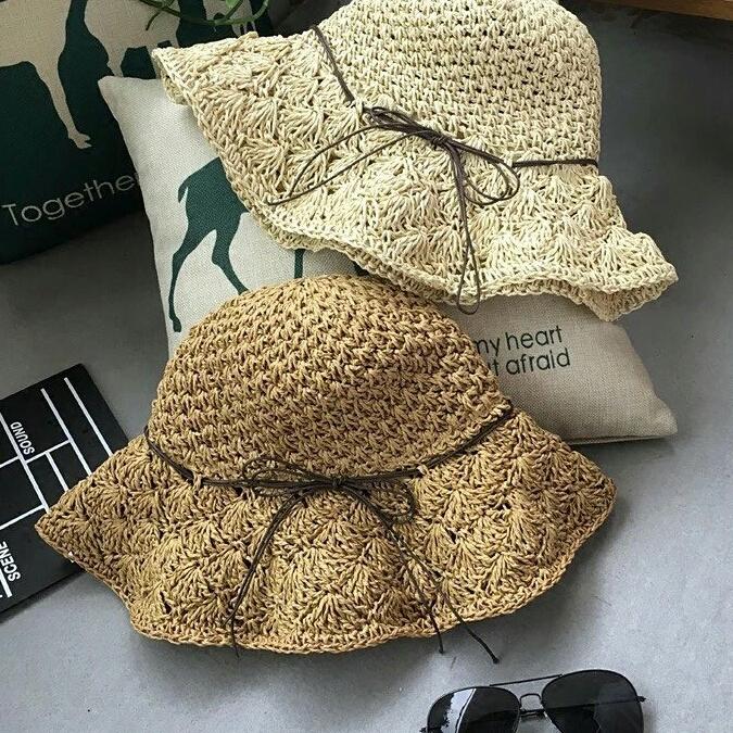 Sét túi và mũ cói đi biển siêu xinh