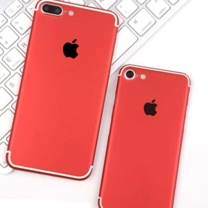 [HCM]Miếng dán skin cao cấp iphone 7PLUS  ĐỎ MINO