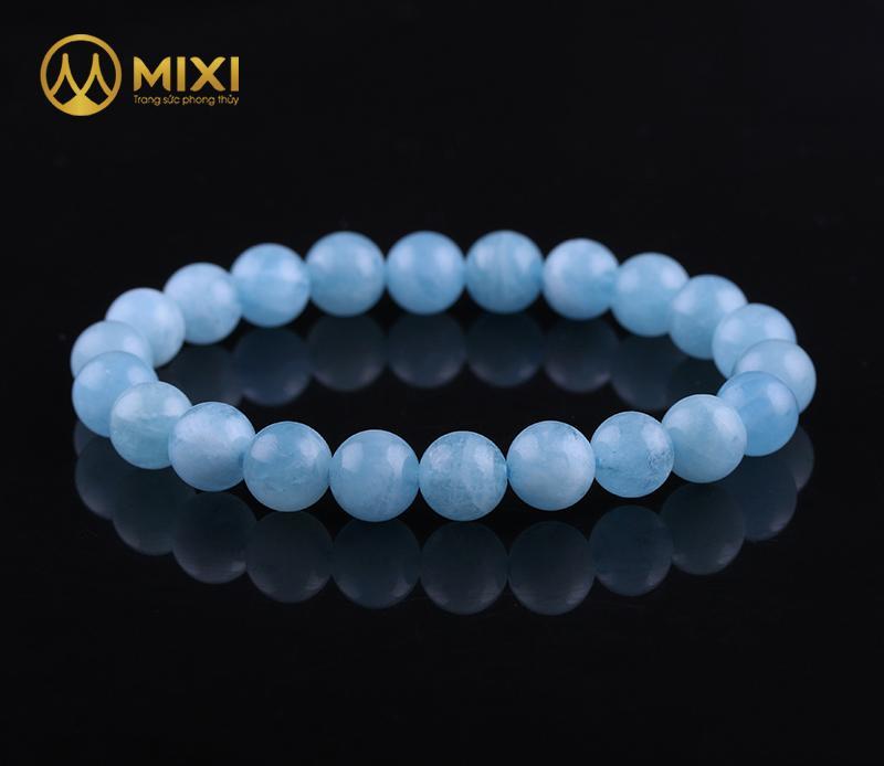 Vòng đá aquamarine 8 ly