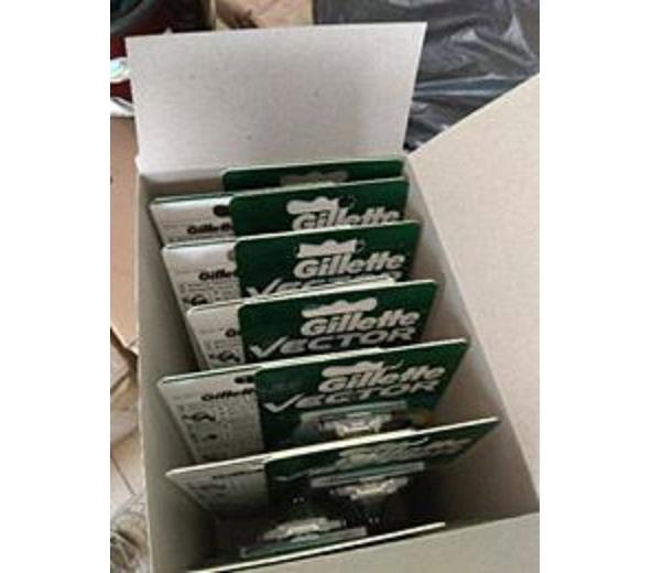 12 vỉ Bàn cạo Gillette Vector đẹp ( 1 hộp)