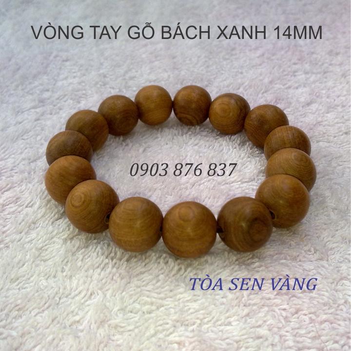 [HCM]Vòng tay gỗ bách xanh 14mm