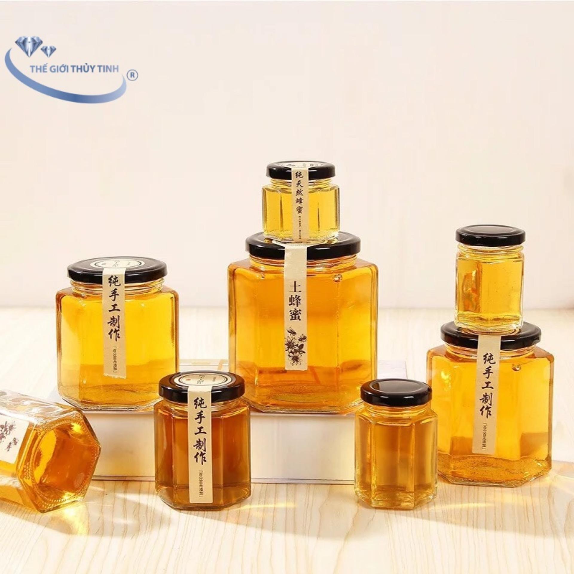 HŨ THỦY TINH LỤC GIÁC ĐỰNG THỰC PHẨM 80ML