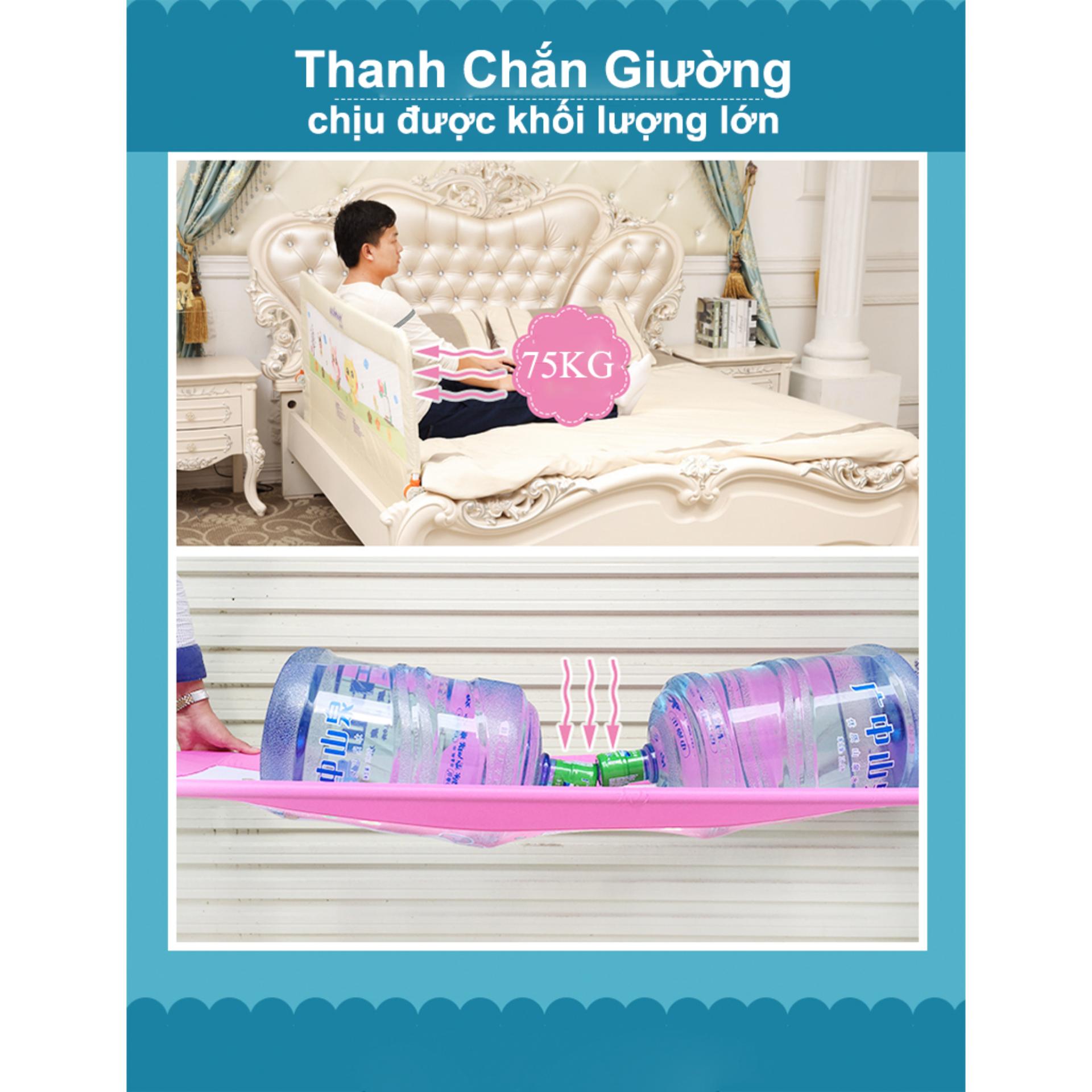 Thanh chắn giường cao cấp Aachmann Độ cao 76cm (Chiều dài 1M5)