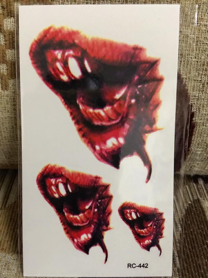 [HCM]Combo 3 tấm hình xăm dán halloween10x6cm (Tặng ngay 1 tấm đồng size khi mua 2 combo)