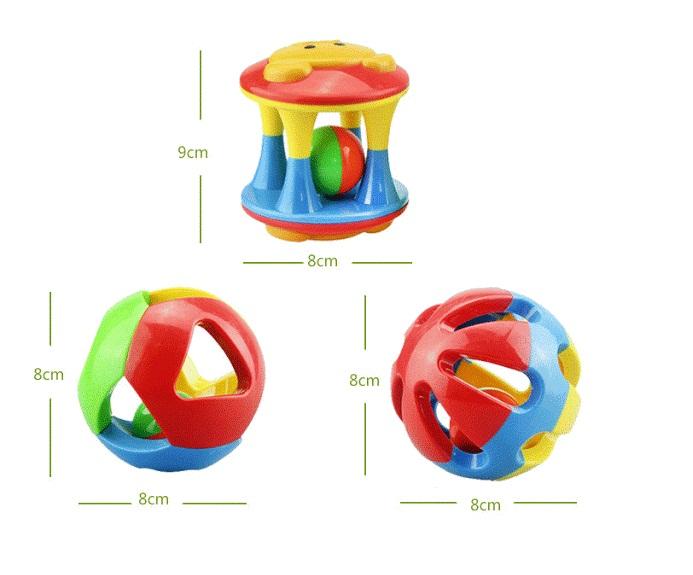 Lục Lạc Xúc Xắc Tập Bò 3 Món Cho Bé